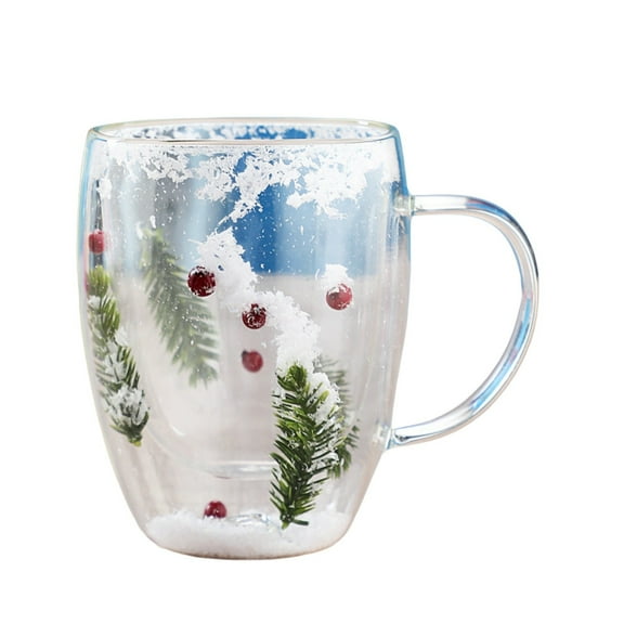 High Borosilicate Double Wall Insulated Glass Mug for Hot Beverages Ideal to Share Warmth During Cold Winter Days