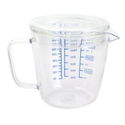 High Borosilicate Glass Measuring Cup, Heat Resistant Milk Scale Measuring Jug with Lid Kitchen Utensil for Liquid and Dry Ingredients, Clear Transparent Measuring Beaker Pot 500ml / 16.9 fl oz