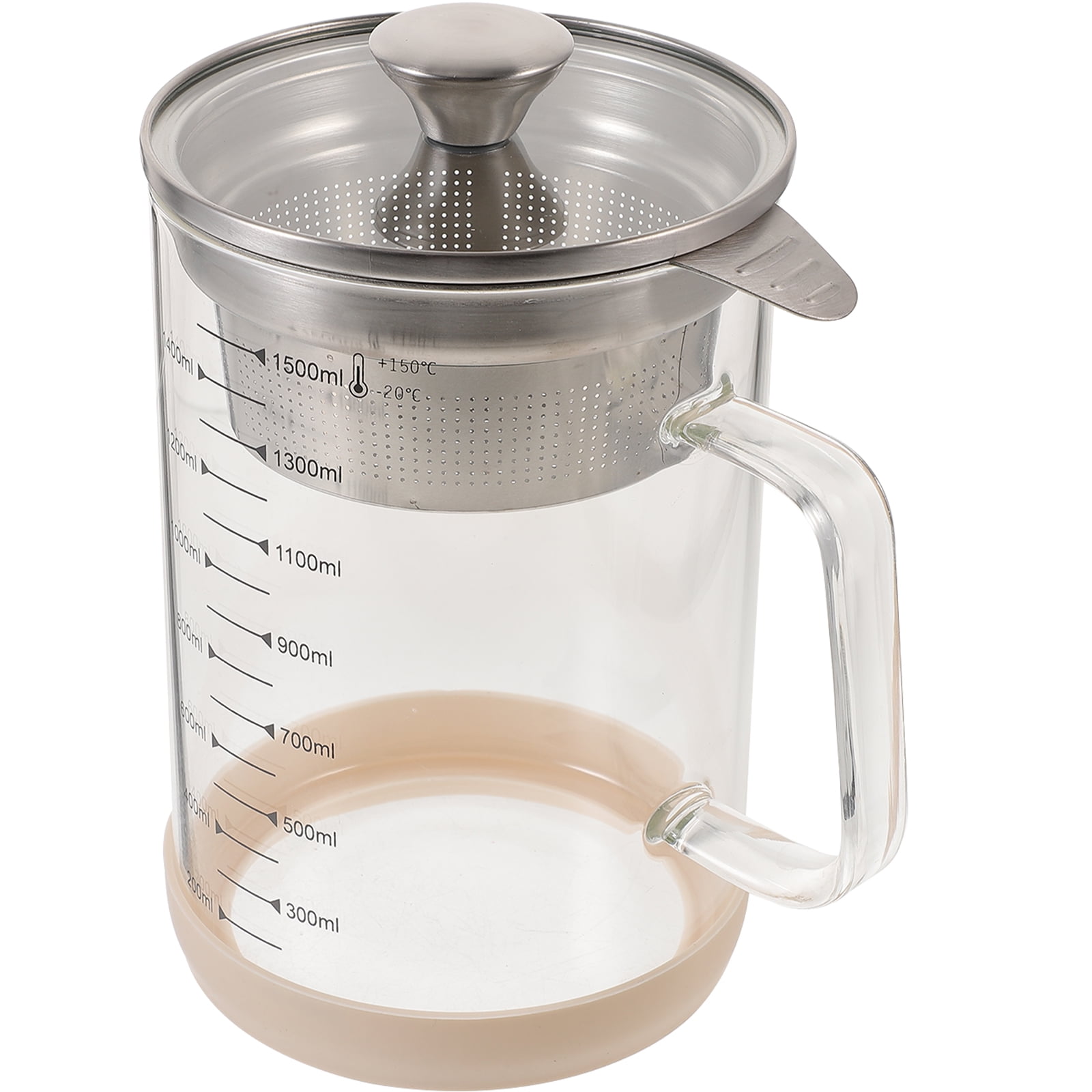 High Borosilicate Glass Soy Milk Filter Pot Juice Glass Tea Kettle Tea