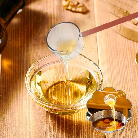 High Borosilicate Hot Oil Spoon, Can Be Directly Heated by Open Flame, Spoon for Cooking and Stir-Frying Oil, Heat-resistant Cooking Tool