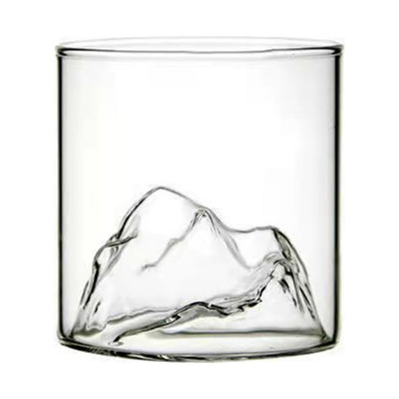 High Borosilicate Mountain View Glass Cup Retro Japanese Water Cup Coffee Japanese Tea Cup Whiskey Glass Mount Fuji Cup