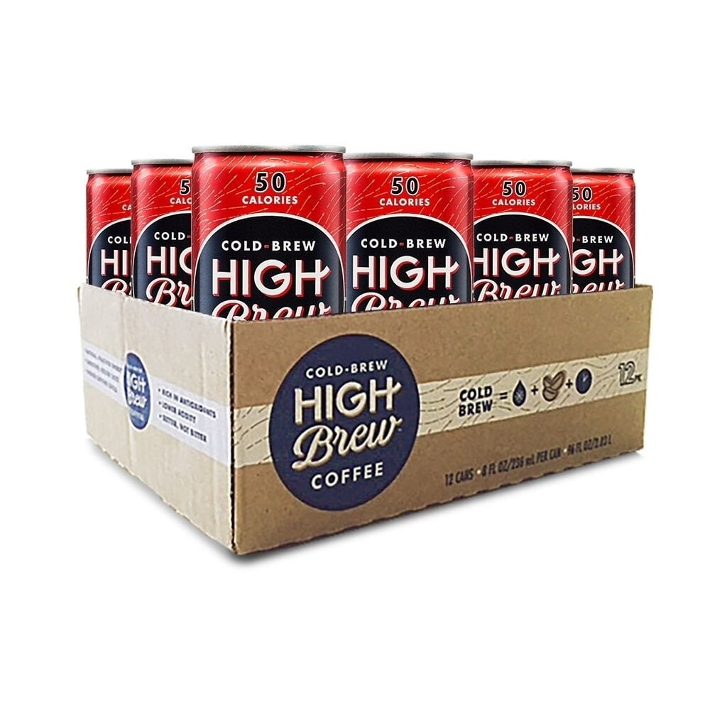 High Brew Coffee Double Espresso Can 8 Fluid Ounce (12 Count)