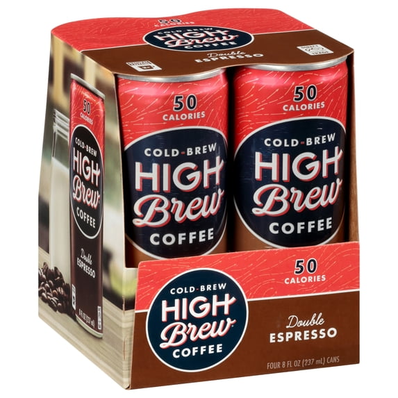 High Brew Double Espresso Coffee 4-Pack 32 oz (Pack Of 6)