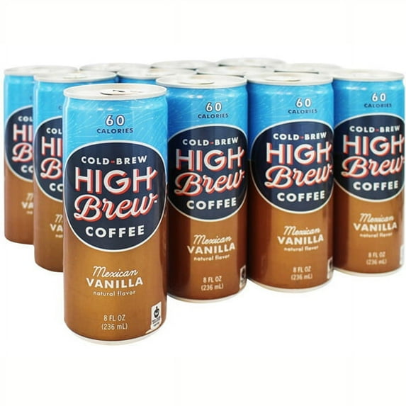 High Brew Mexican Vanilla Coffee 8 oz Cans - Pack of 12