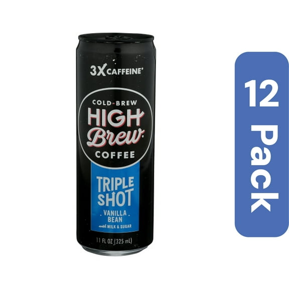 High Brew Ready-to-Drink Coffee Vanilla Bean 11 fl oz (Pack of 12)