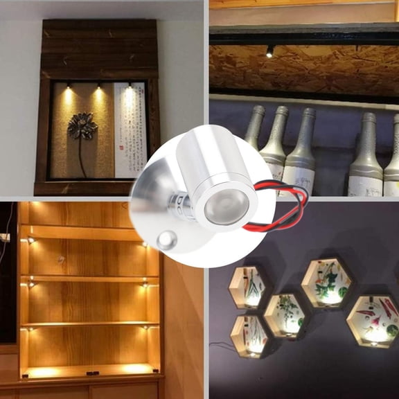 High Brightness LED Up Lights, Adjustable Angle, Indoor Spotlights For Jewelry Retail Displays