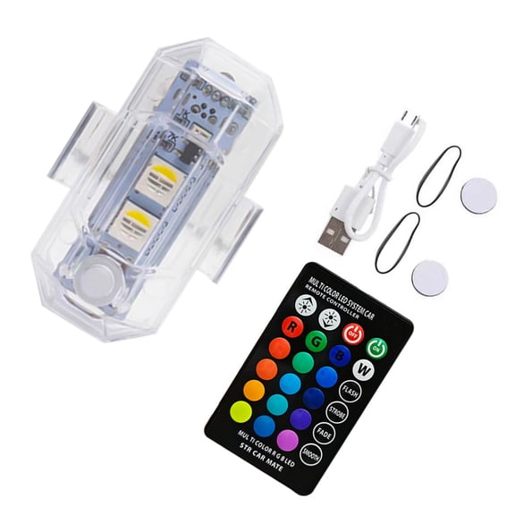 High Brightness LED Warning Lamp with Rechargeable High Brightness LED Beads Upgrades for Collision Prevention