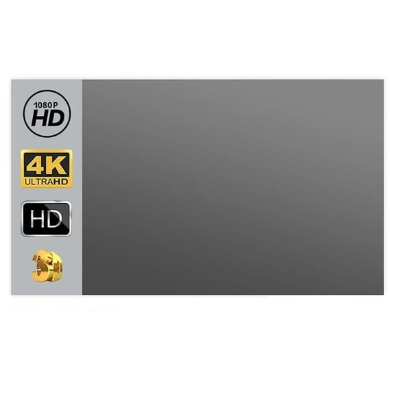 High Brightness Reflective HD Foldable Projector Screen 16:9 Home Projector Curtain ,Wrinkle-Free Outdoor Projector Screen