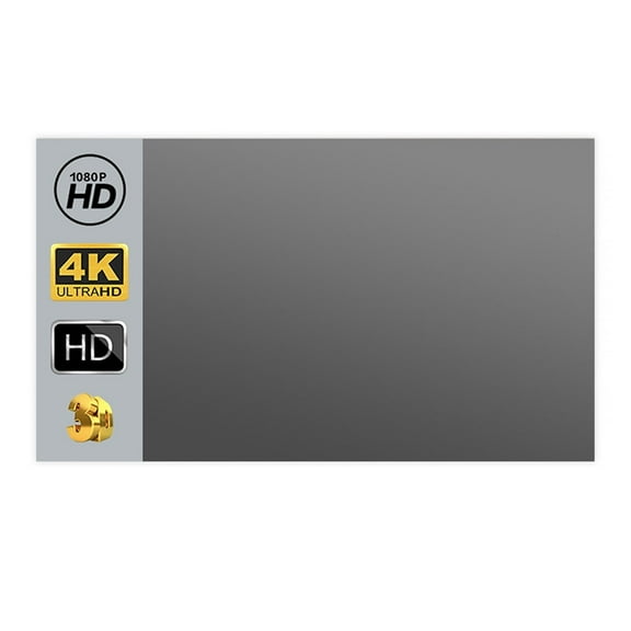 High Brightness Reflective Projector Screen 60 100 130 Inch 16:9 Fabric Cloth Projection Screen for Home Beamer ,High Absorbance
