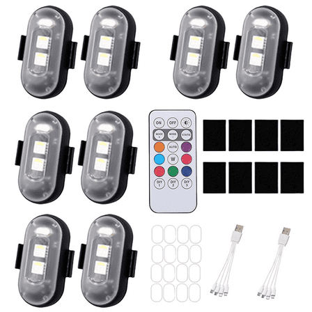 High Brightness Wireless LED Lights USB Rechargeable Waterproof LED Lights Simple Installation for Car Motorcycle