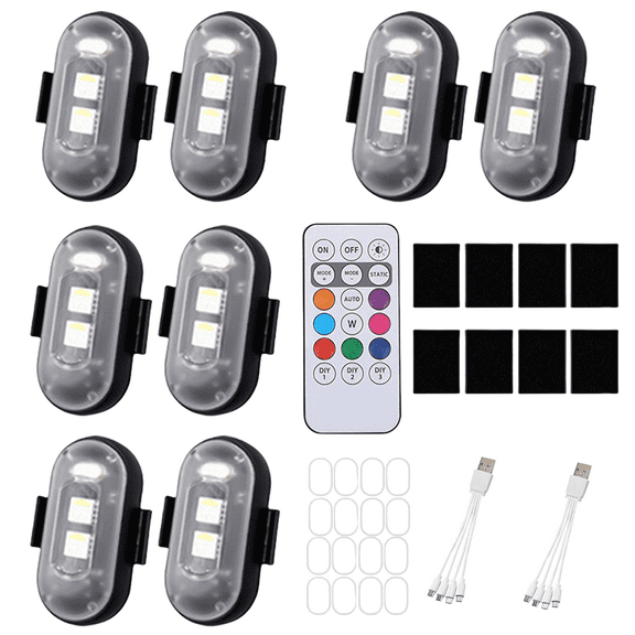 High Brightness Wireless LED Lights USB Rechargeable Waterproof LED Lights Simple Installation for Car Motorcycle