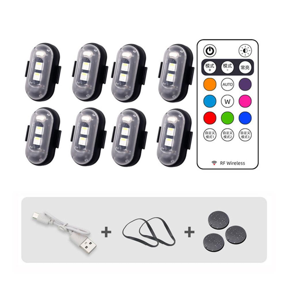 High Brightness Wireless LED Strobe Light 7 Colors Rechargeable