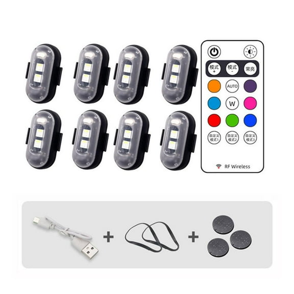 High Brightness Wireless LED Strobe Light 7 Colors Rechargeable Flashing Lights= P8N0