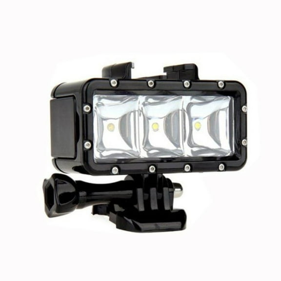 High-CRI Waterproof LED Light 300LM, 3 Modes for GoPro & SJCAM for Night Use Accessory Light
