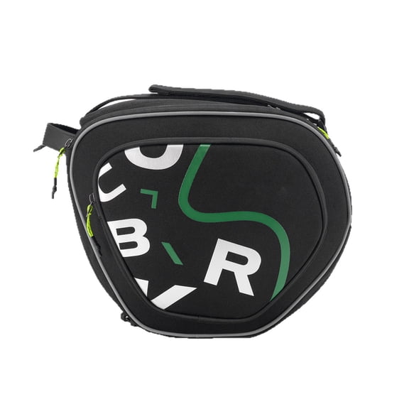 High Capacity 12L Motorcycle Storage Bag Including Double Closure Compartment and Contoured Design for Comfortable Unhindered cycling Experience