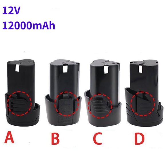 High Capacity 12V 12000mAh Universal Rechargeable Battery for Power Tools Electric Screwdriver Electric Drill Li-ion Battery