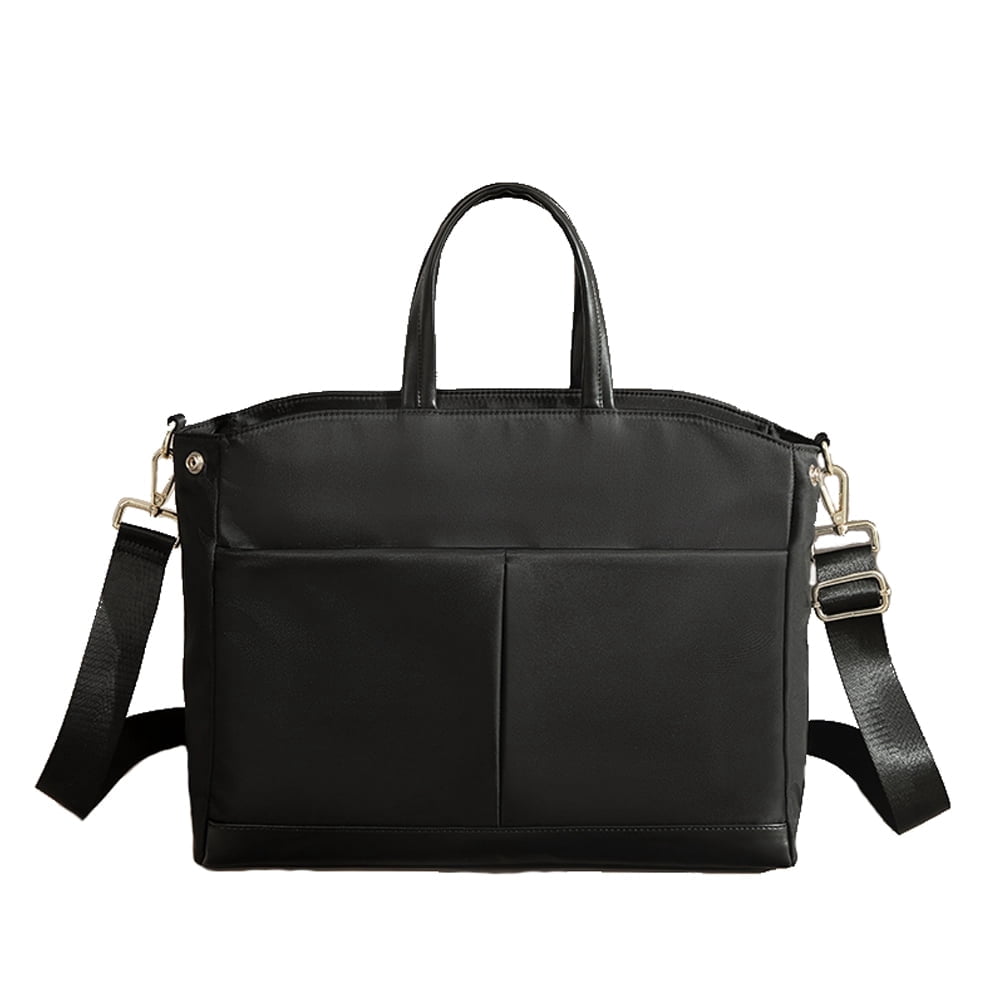 High Capacity 15" Laptop Bag Messenger Work Tote For Women Water Resistant Travel Handbag Shoulder Bag with Back Luggage Sleeve