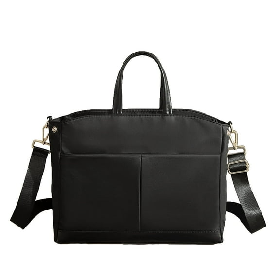 High Capacity 15" Laptop Bag Messenger Work Tote For Women Water Resistant Travel Handbag Shoulder Bag with Back Luggage Sleeve