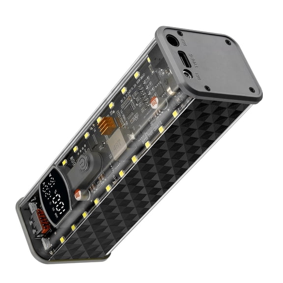 High Capacity 65W Mobile Power Supply Case Holds 8Pcs 18650 Cells With Protections Powerbank Case Shell