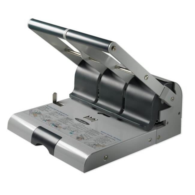 High Capacity Adjustable Hole Punch - Black - 160 Sheets - Ergonomic Design