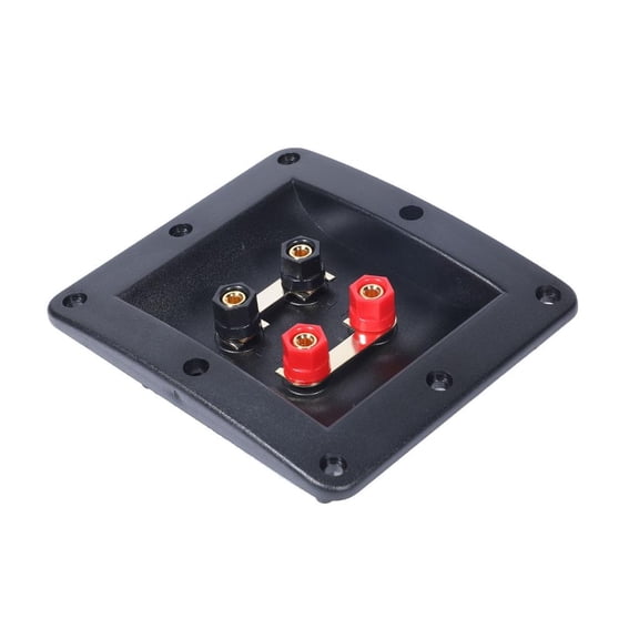 High Capacity Audios Junction Box Professional Speaker Terminal Box with 4Port for Multiple Speakers Black Connectors