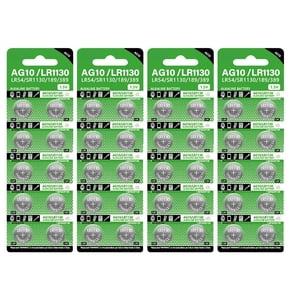 High Capacity Button Cell Battery, Pack of 10/20/30/40pcs LR1130 AG10 Batteries 68mAh 1.55V Button Cell Power