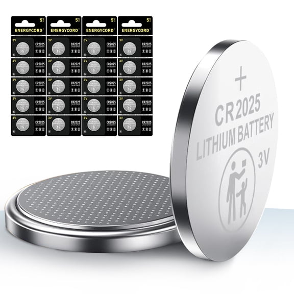 High Capacity CR2025 Battery (20-Pack) cr 2025 3v Lithium Batteries
