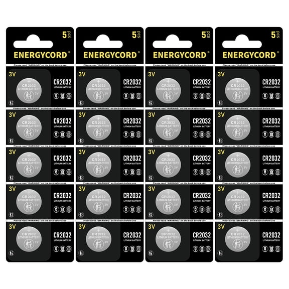 High Capacity CR2032 Battery (20-Pack) 3v Lithium Batteries, Leak-Free, Long Lasting Cr 2032