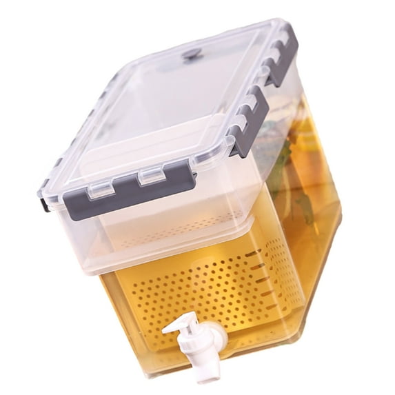 High Capacity Cold Drink Dispenser Plastic Leak Proof with Tap Beverage Container Fridge Kettle for Iced Beverage