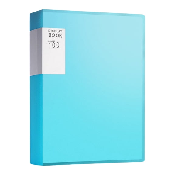 High Capacity Document Organiser 100 Pocket Presentation Display Folder Display Folders with Clear Protective Sleeve