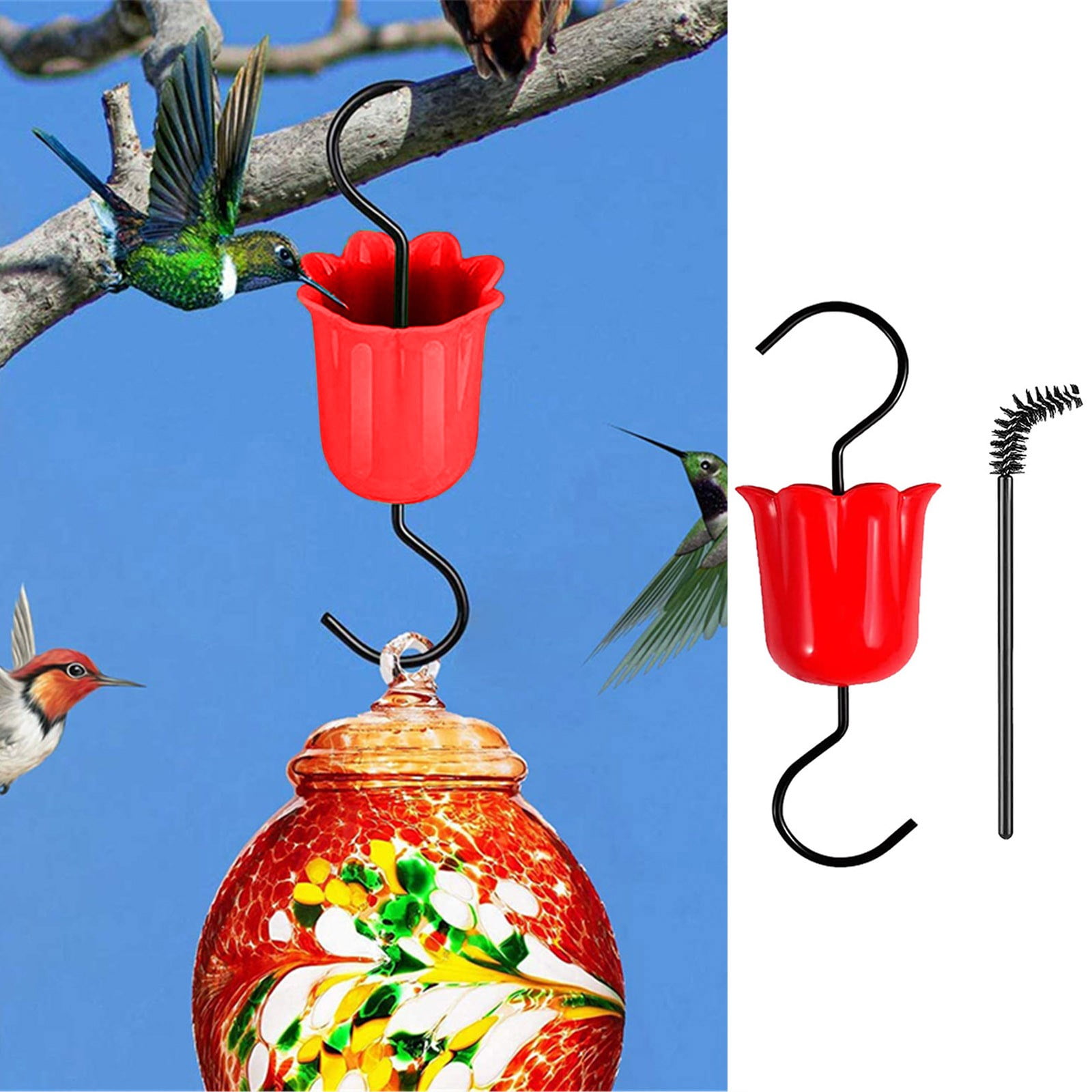 High Capacity Feeder Birdhouse Pedestal Light up Feeder Battery Heated