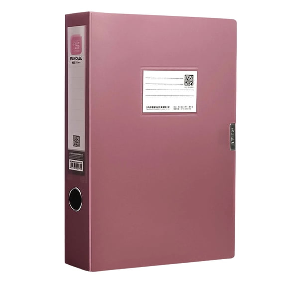 High Capacity File Box with Clear Label Window Waterproof Document Organiser Presentation Filling Box For School Office