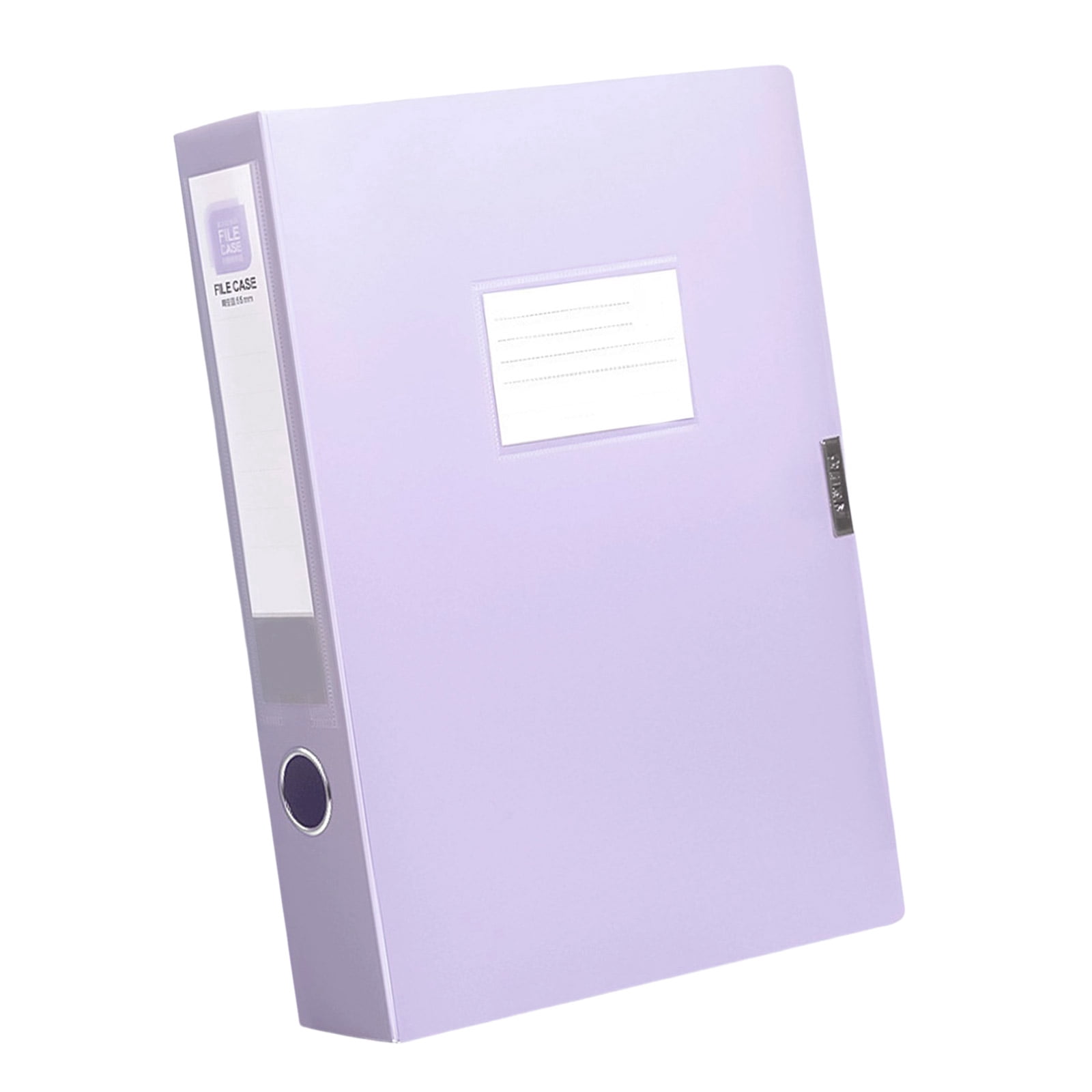 Fillen Box High Capacity File Box with Clear Label Window Waterproof Document ...