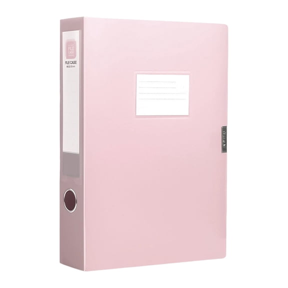 High Capacity File Box with Clear Label Window Waterproof Document Organiser Presentation Filling Box For School Office