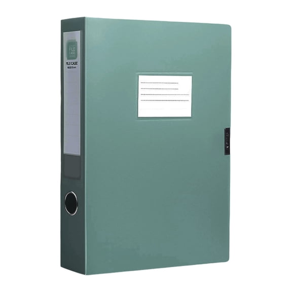 High Capacity File Box with Clear Label Window Waterproof Document Organiser Presentation Filling Box For School Office