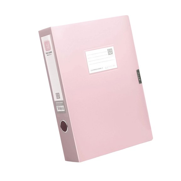 High Capacity File Box with Clear Label Window Waterproof Document Organiser Presentation Filling Box For School