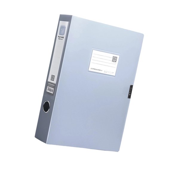 High Capacity File Box with Clear Label Window Waterproof Document Organiser Presentation Filling Box For School