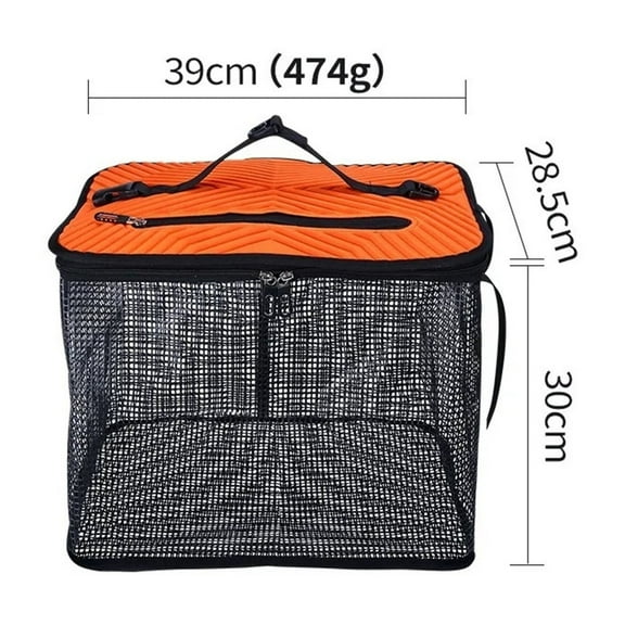 High-Capacity Floating Fishing Protection Bag Foldable Outdoor Fish Bucket Hanging Glue Quick-Drying