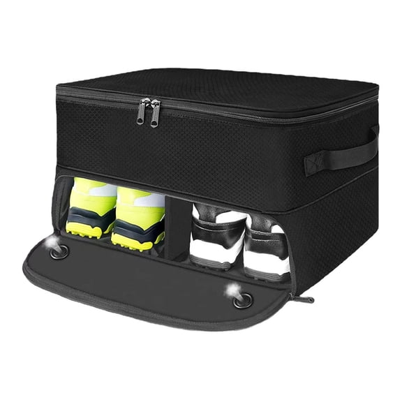 High Capacity Golf Gears Storage Box With Foldable Layer Systems Holds Shoes And Accessories Keep Equipment Organized