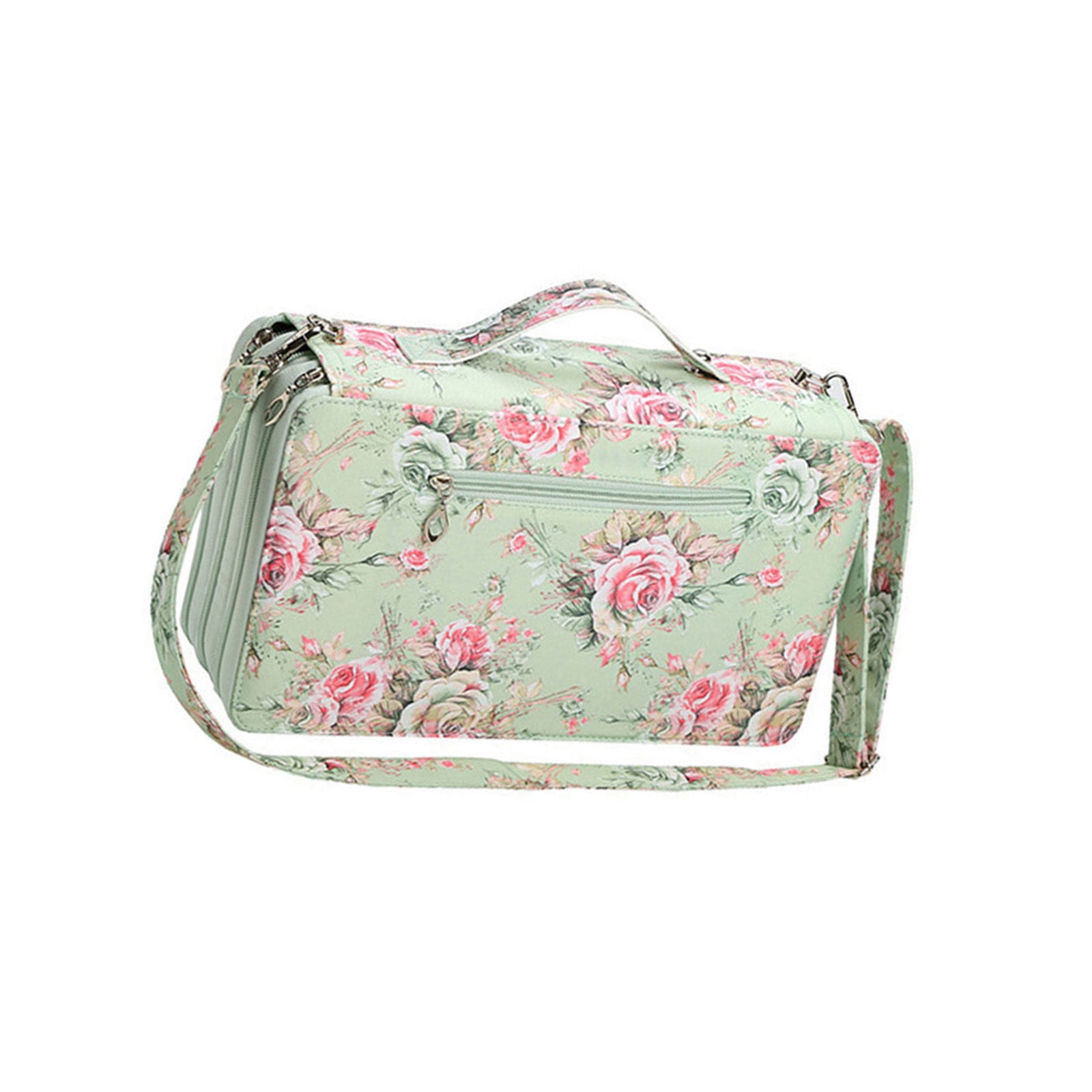 High Capacity Leather Marker Bag 120 Slot Marker Organizers Carrying Case Zippered Storage Bag For Artists And Student