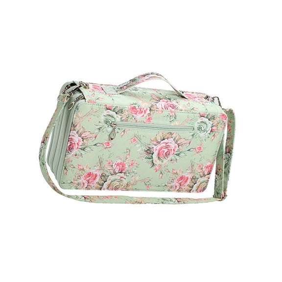 High Capacity Leather Marker Bag 120 Slot Marker Organizers Carrying Case Zippered Storage Bag For Artists And Student