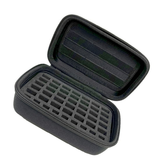 High Capacity Nylon USB Flashing Drive & Card Storage Case Small Travel Organizers Holds 44 Drives 6 Cards for Travel