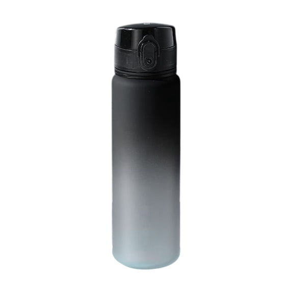 High-Capacity Outdoor Sports Cup with Gradient Color and Built-In Filter, Leak-Proof Portable Plastic Drink Bottle with Locking Bouncing Feature for Fitness, Travel, and Active Lifestyle