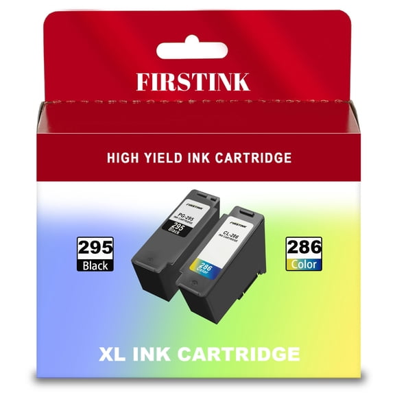 High Capacity PG-295XXL/CL-286XXL PG-295 Black CL-286 Color Large Capacity Ink Cartridges Replacement for Canon PG295 CL286 Ink for Canon TR7120 TS6520 TS4320 Printer (2-Pack)