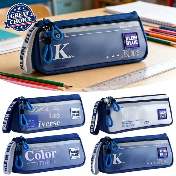 High Capacity Pencil Case, Aesthetic Big Pencil Bag Pouch Box Organizer Pen Case with Zipper, Kawaii Stationery Storage and Organizer, Classroom Office Supplies for Teen and Adult