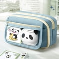 thumbnail image 1 of High Capacity Pencil Case, Aesthetic Big Pencil Bag Pouch Box Organizer Pen Case with Zipper, Kawaii Stationery Storage and Organizer, Classroom Office Supplies for Teen and Adult, 1 of 6