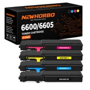 6600 6605 Toner Cartridge 106R02225 106R02226 106R02227 106R02228 Compatible for Xerox workcentre 6605 6600N 6600DN WorkCentre 6605DN Printer4Pack