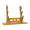 thumbnail image 1 of High Capacity Pine Wood Flute Display Stand for Multiple Woodwind Instruments, 1 of 8