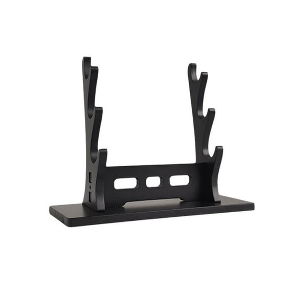 High Capacity Pine Wood Flute Display Stand for Multiple Woodwind Instruments
