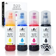 High Capacity Refill Ink Bottle Compatible for Epson Compatible 522 Ink Refill BottleNot Sublimation InkUse for ET-2803 ET-2800 ET-2720